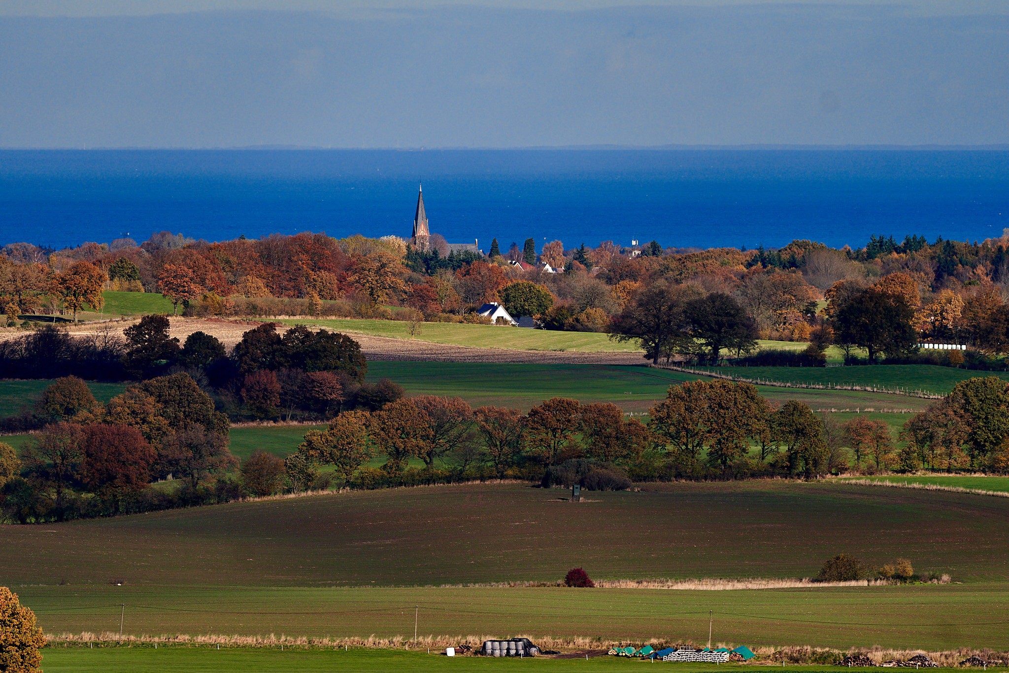 Blick zur Ostsee vom Fernmeldeturm